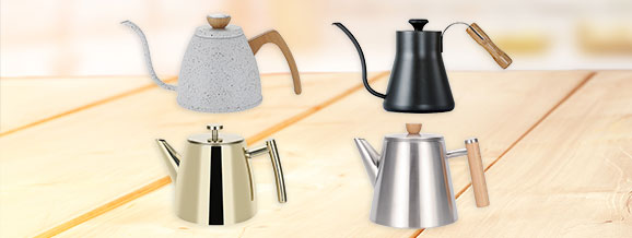 Coffee kettle and tea kettle