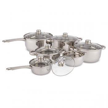 12pcs set with stainless steel hollow handle EN901