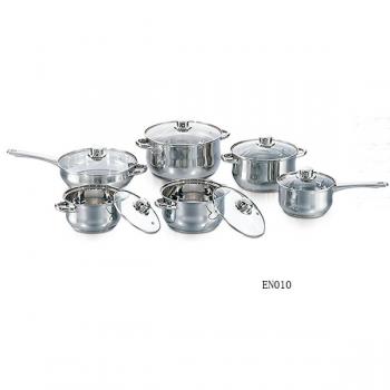 Cookware set with Stainless steel hollow handle EN009  EN010  EN142  EN303  EN304