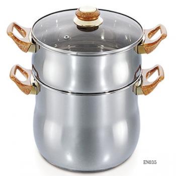 Couscous pot with bakelite handle EN034 EN035 EN036